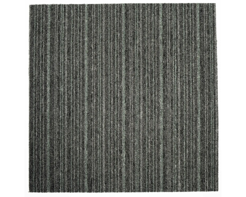 Fyrkantig mattplatta med vertikalt randigt mönster