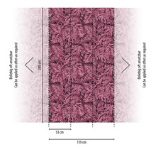 Tapet med växtmönster och måtten 280 x 159 cm