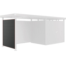 Metallförråd med sidovägg och dörr