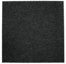 Fyrkantig, mörk matta med ribbad textur för inomhusbruk