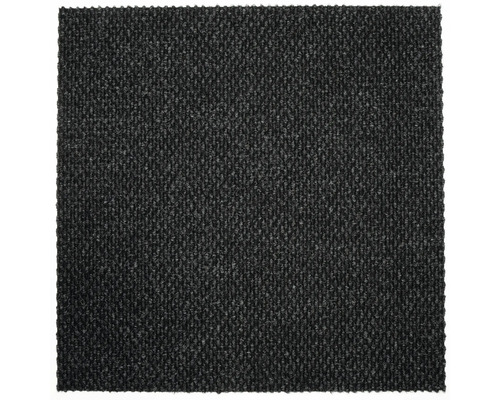 Fyrkantig, mörk matta med ribbad textur för inomhusbruk