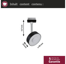 Mått på en svart och vit taklampa