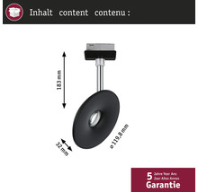 Mått på den svarta lampan