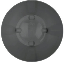 Elho logotyp på ett fat för blomkrukor med hjul