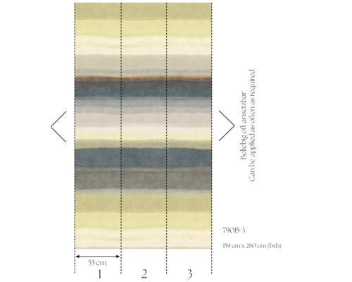Tapetmönster med horisontella ränder