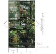 Fototapet med växthusmotiv och växter