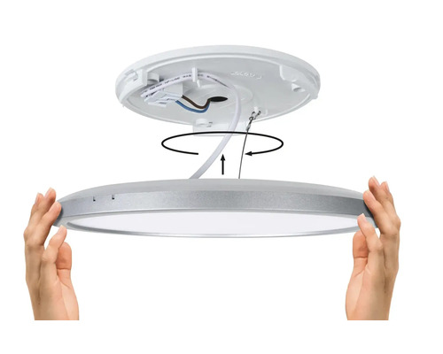 Taklampa med vridfunktion för enkel installation