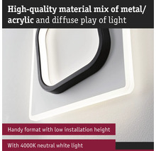 Vägglampa av metall och akryl