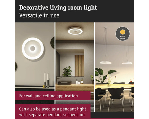 Dekorativ vardagsrumslampa, mångsidig användning som vägg-, tak- eller pendellampa