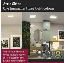 Atria Shine taklampa med tre ljusfärger i olika bostadsutrymmen