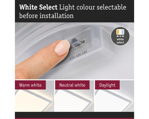 Ljusfärg kan väljas före installation