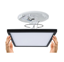 Montering av en fyrkantig LED-taklampa