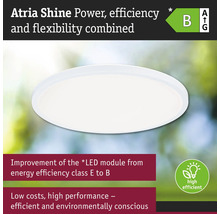 Atria Shine LED-taklampa med energieffektivitetsklass B.