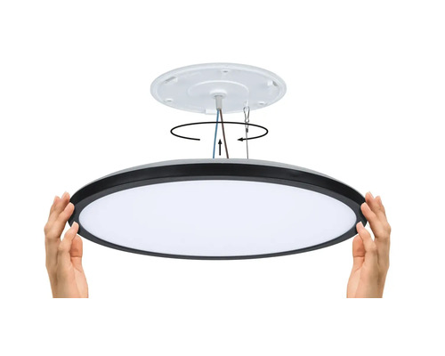 Taklampa med monteringsanvisning