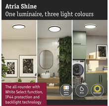 Atria Shine taklampa i olika rumsmiljöer.