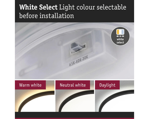 Justerbar ljusfärg före installation