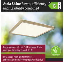 Atria Shine LED-taklampa med träram och energieffektivitetsklass B