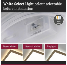 Lampa med färgval för att välja ljusfärg före installation