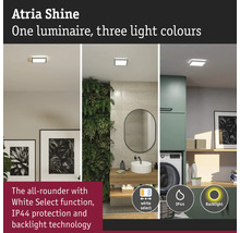 Atria Shine taklampa i tre olika ljusscener