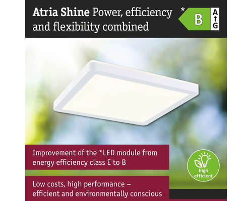 Atria Shine LED-taklampa med energieffektivitetsklass B