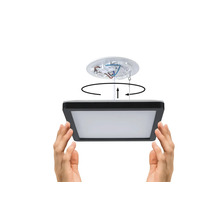 Installation av kvadratisk LED-taklampa