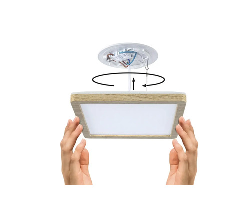 Montering av taklampa med träram