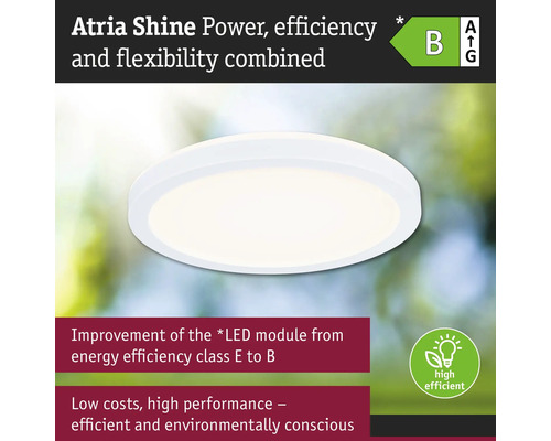 Atria Shine taklampa med energieffektivitetsklass B