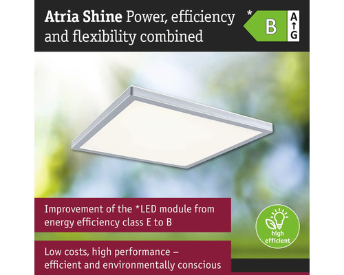 Atria Shine LED-taklampa med energieffektivitetsklass B
