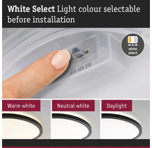 Ljusinställning valbar före installation