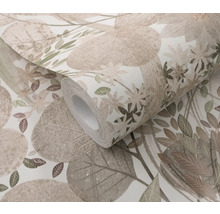 Tapetrulle med växtmönster