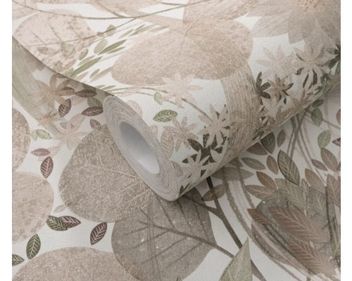 Tapetrulle med växtmönster