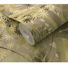 Tapetrulle med växtmönster