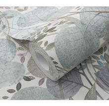 Tapetrulle med bladmönster