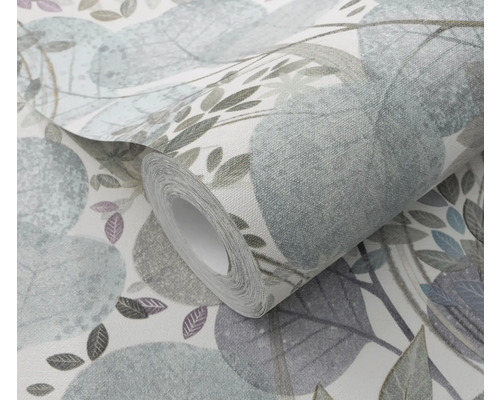 Tapetrulle med bladmönster