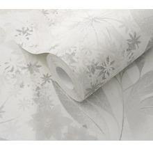 Tapetrulle med blommönster