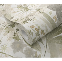 Tapetrulle med växtmönster