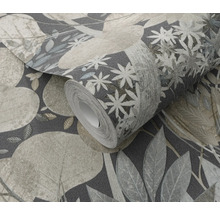 Tapetrulle med växtmönster