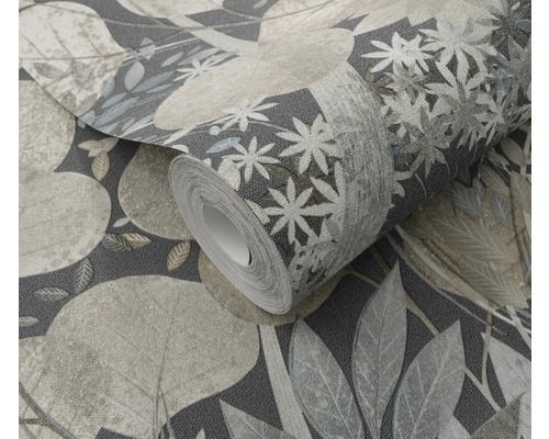 Tapetrulle med växtmönster