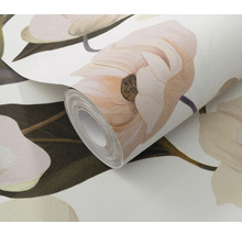 Tapetrulle med blomstermönster