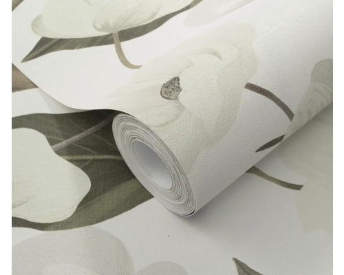 Tapetrulle med blommönster