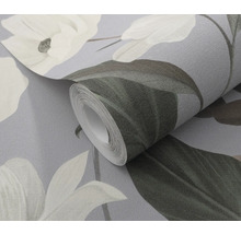 Tapetrulle med blommönster