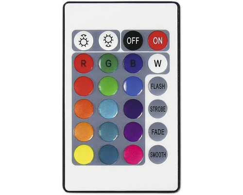 Fjärrkontroll för LED-belysning med färgval och ljuseffekter