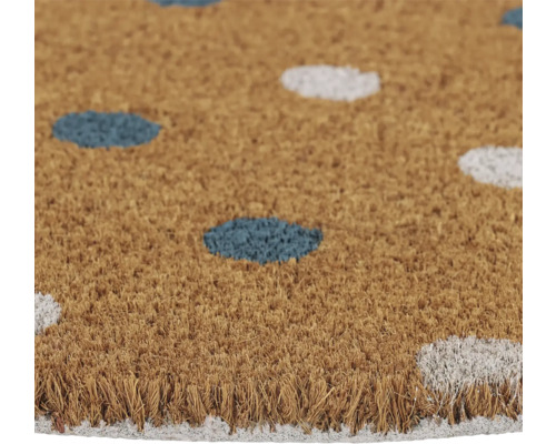 Dörrmatta i kokosfiber med prickigt mönster