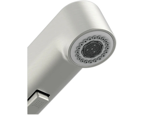 Närbild av ett köksblandarespruthuvud