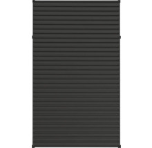 Stängd rullgardin, framifrån