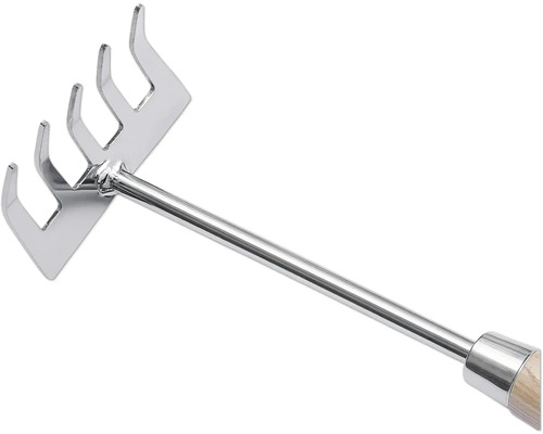 Metall kratta trädgårdsredskap