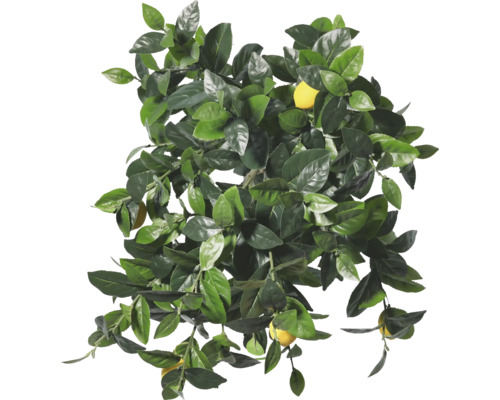 Konstgjord citronträd med gröna blad och citroner