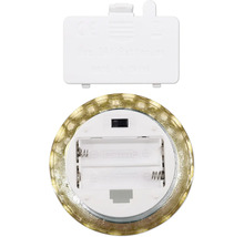 Batterifack för en dekorativ lampa för två AA-batterier