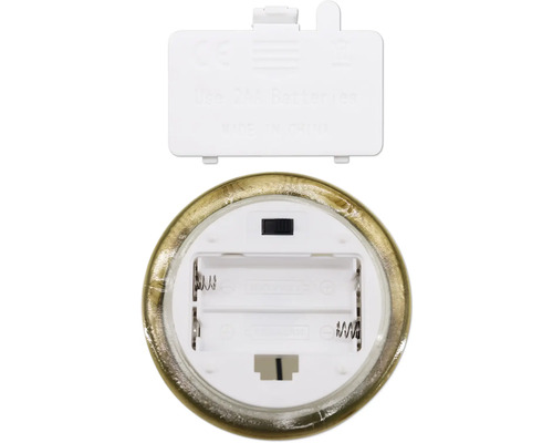 Batterifack för ett LED-ljus med plats för två AA-batterier