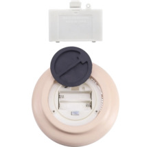 Batterifack för en lampa med öppet lock